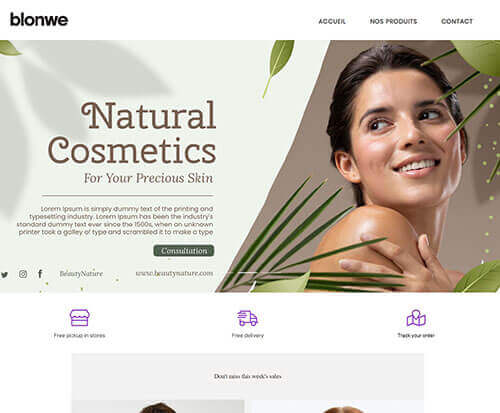 Cosmetics Boutique Template